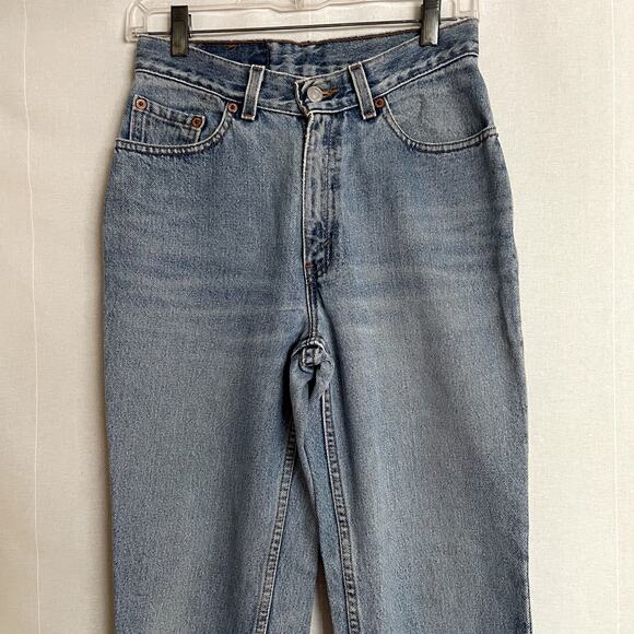 Vintage 1980s Levis 512 Jeans Women's Junior 7 Short USA - Picture 2 of 5